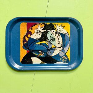 Museo Picasso Malaga Mujer Con Los Brazos Levantados Decorative Tray 10.75"